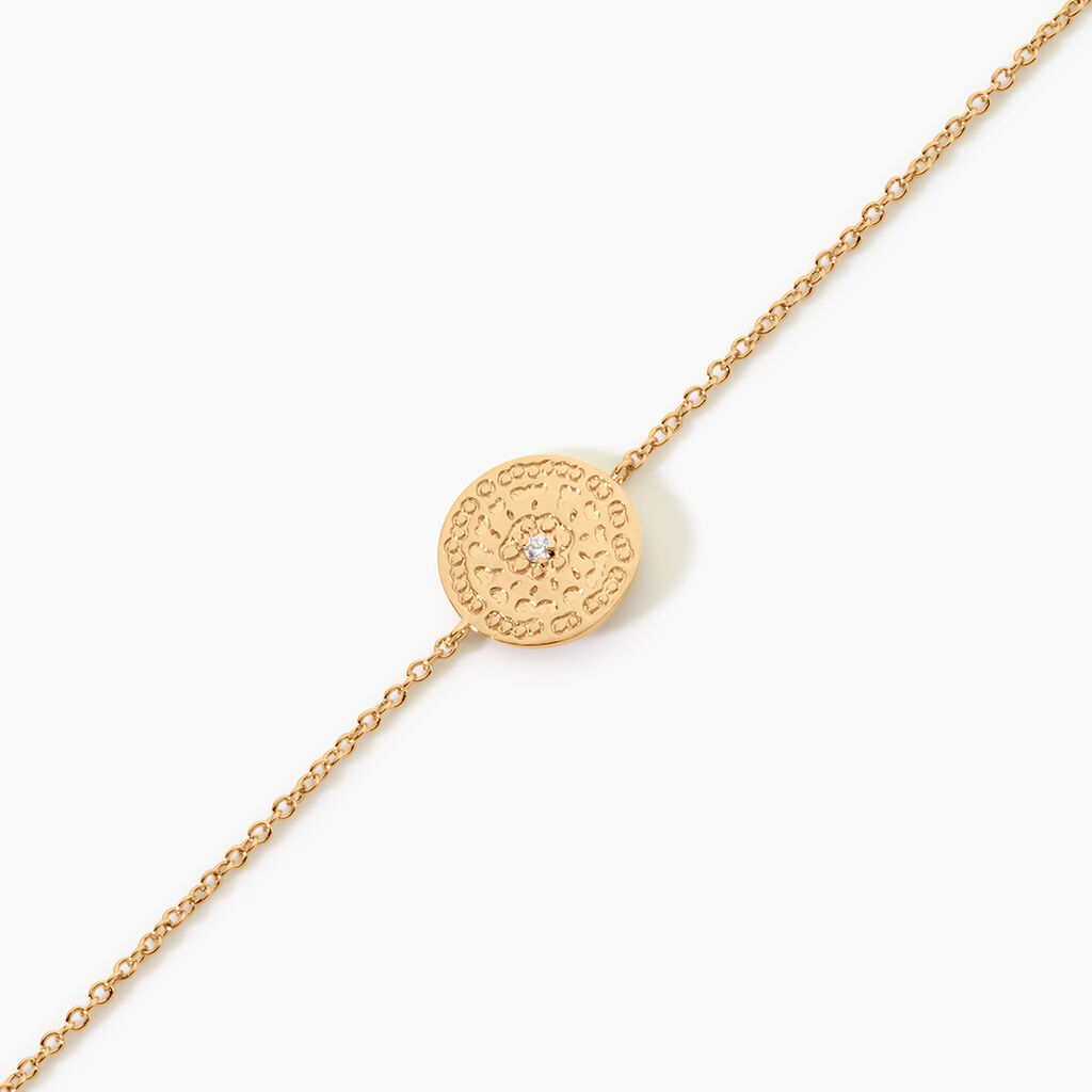 Bracelet Laurina Plaqu&eacute; Or Jaune Oxyde De Zirconium - Bracelets Femme | Histoire d&rsquo;Or