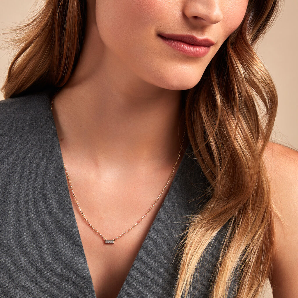 Collier Mahe Or Jaune Diamant - Colliers Femme | Histoire d’Or