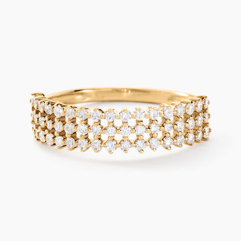 Bague Epiphany Or Jaune Diamant Synth&eacute;tique - Bagues avec pierre Femme | Histoire d&rsquo;Or