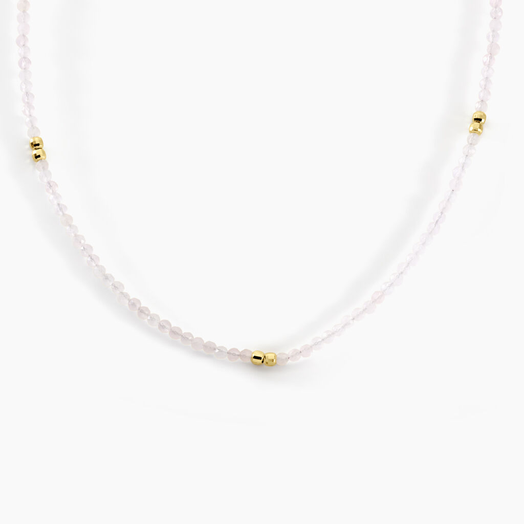 Collier Cyclades Argent Jaune Quartz - F&ecirc;te des m&egrave;res Femme | Histoire d&rsquo;Or