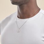 Pendentif Elio U Argent Blanc - Pendentifs Famille | Histoire d&rsquo;Or
