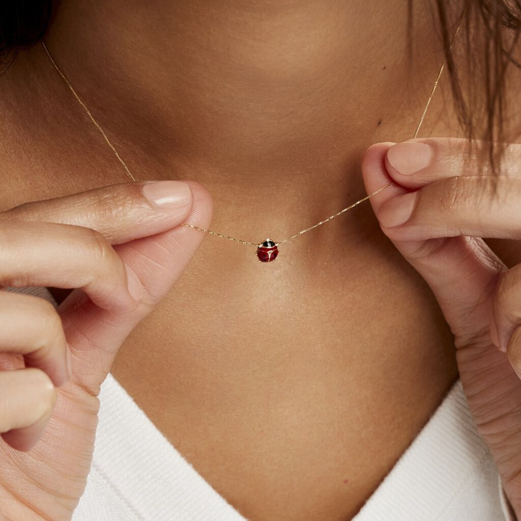 Collier Helidie Coccinelle Or Jaune - Colliers Femme | Histoire d’Or