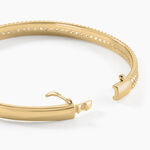 Bracelet Jonc Marie-baptistine Plaqu&eacute; Or Jaune Oxyde De Zirconium - Bracelets joncs Femme | Histoire d&rsquo;Or