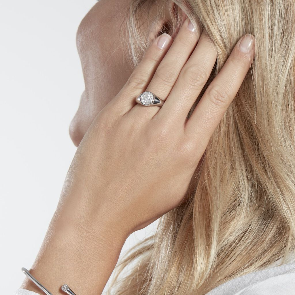 Bague Ferreol Argent Oxydes De Zirconium - Bagues avec pierre Femme | Histoire d’Or