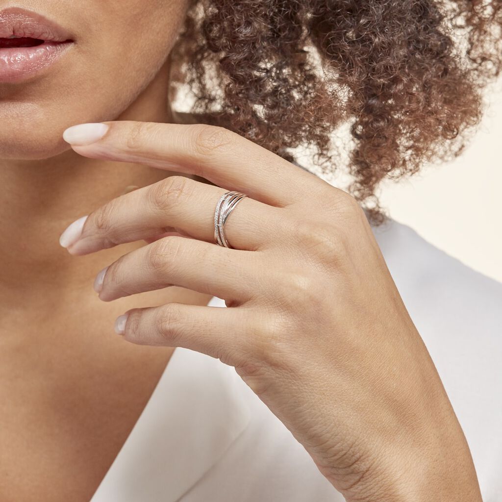 Bague Julianne Or Blanc Diamant Divers - Bagues avec pierre Femme | Histoire d’Or