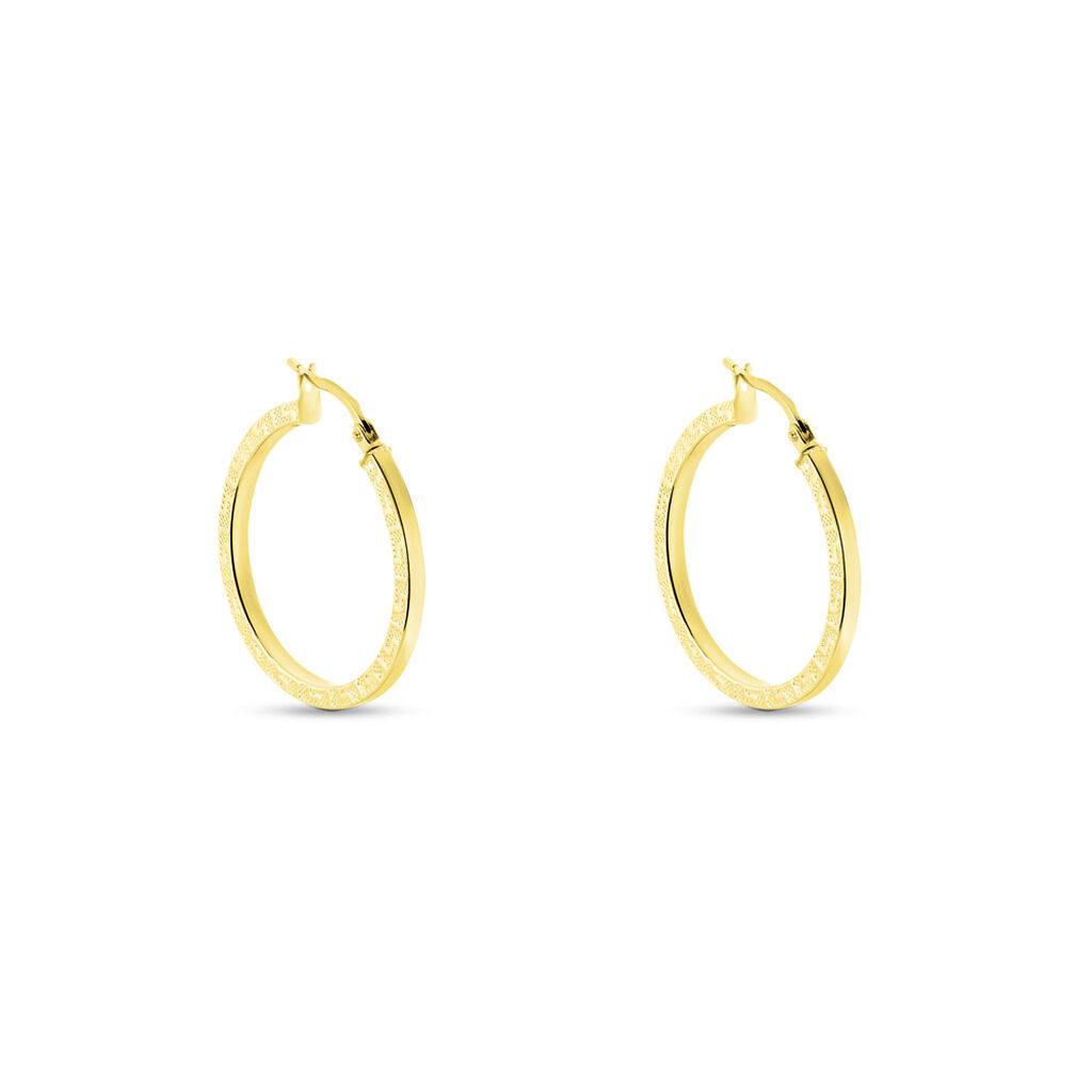 Créoles Xanthia Or Jaune - Boucles d'oreilles créoles Femme | Histoire d’Or