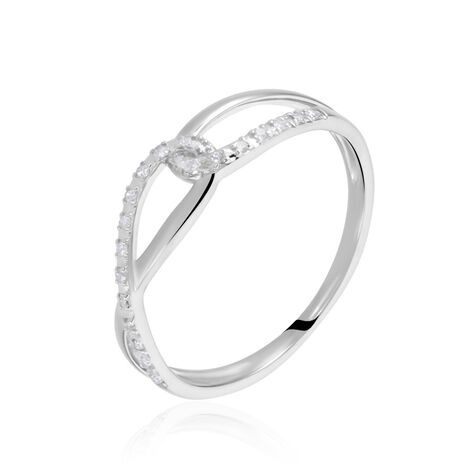 Bague Osanna Or Blanc Diamants - Bagues avec pierre Femme | Histoire d’Or