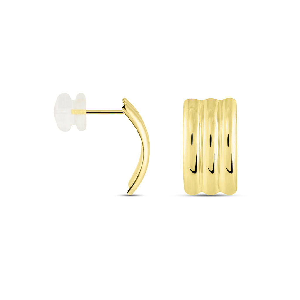 Créoles Or Jaune Leounoro - Boucles d'oreilles créoles Femme | Histoire d’Or