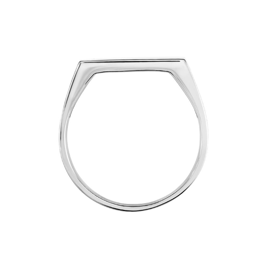 Chevalière Melvin Argent Blanc - Chevalières Homme | Histoire d’Or