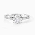 Bague Cilka Or Blanc Diamant - Bagues avec pierre Femme | Histoire d&rsquo;Or