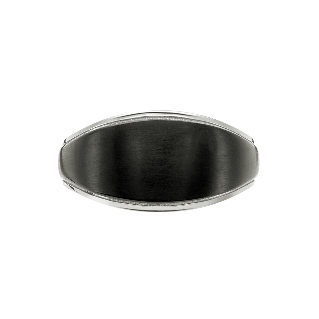 Bague Otis Acier Argenté - Bagues fantaisie Homme | Histoire d’Or