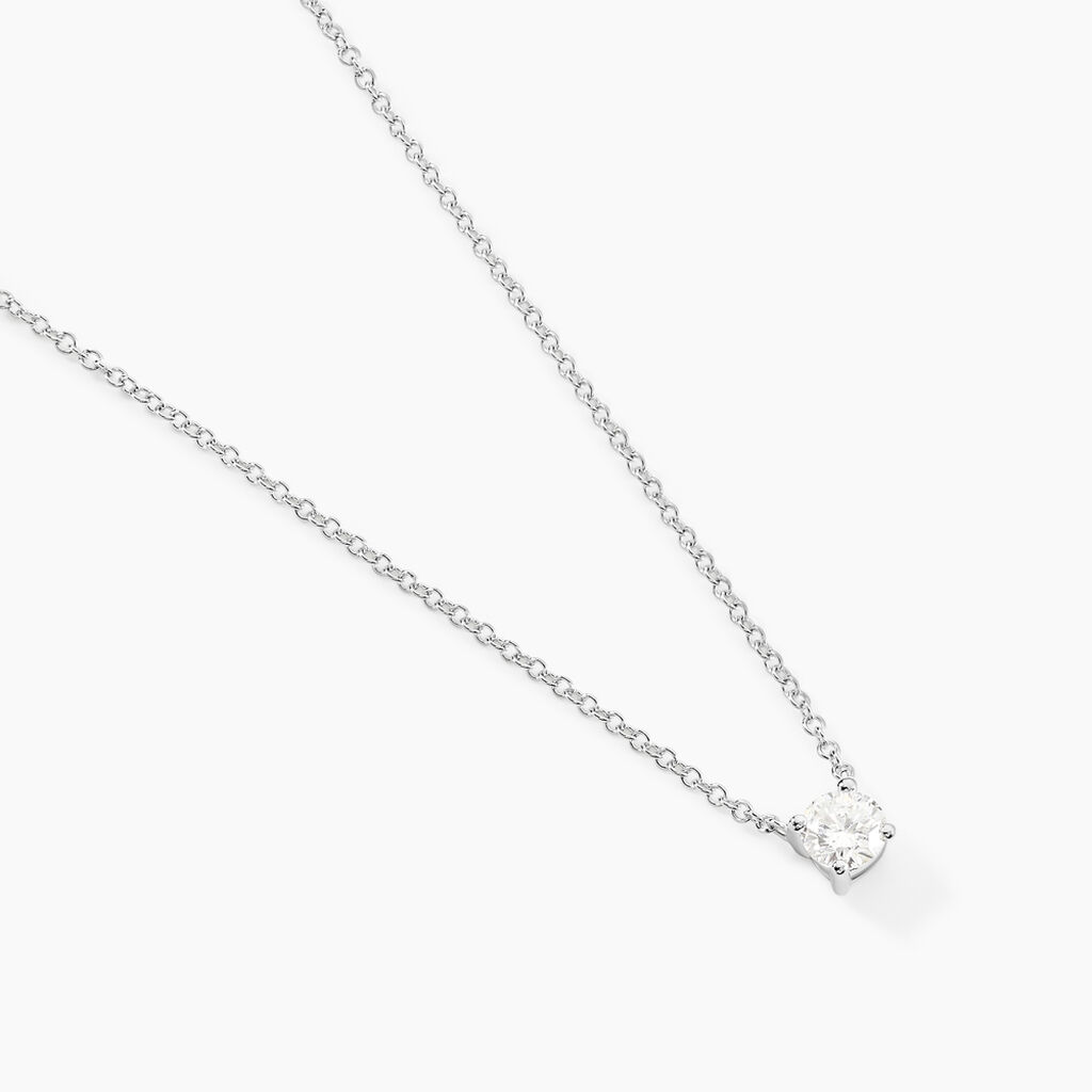 Collier Aphrodite Or Blanc Diamant - Colliers Femme | Histoire d’Or