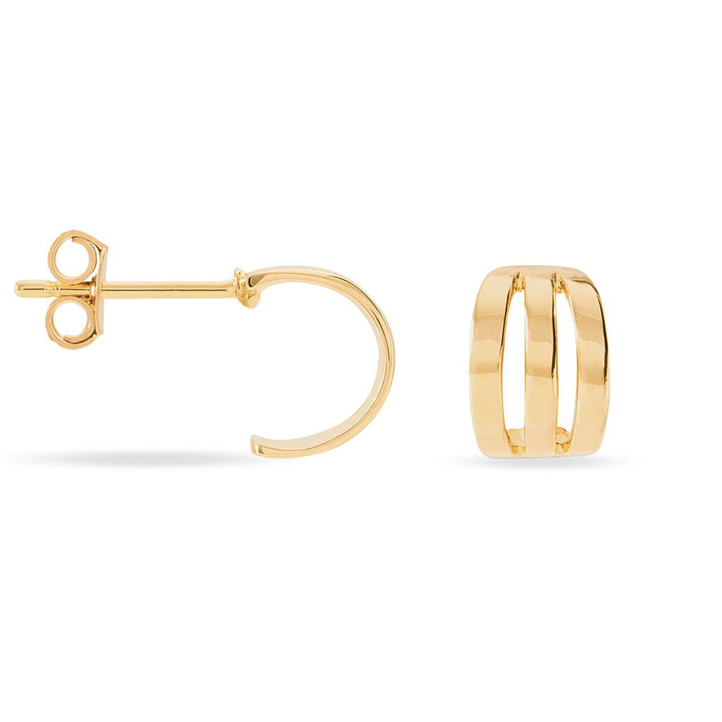 Créoles Dally Plaqué Or Jaune - Boucles d'oreilles créoles Femme | Histoire d’Or