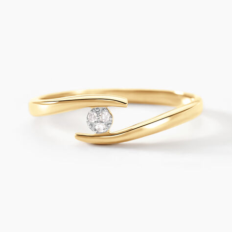 Bague Nolah Or Jaune Diamant - Bagues solitaires Femme | Histoire d’Or