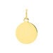Pendentif Ange Rond Cisele Or Jaune - Pendentifs Baptême Famille | Histoire d’Or