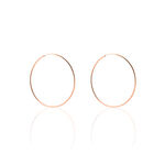 Cr&eacute;oles Argent Rose Olympia - Boucles d'oreilles cr&eacute;oles Femme | Histoire d&rsquo;Or