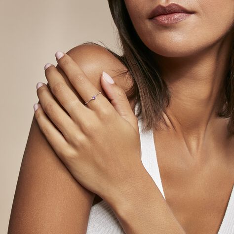 Bague Rio Argent Blanc Oxyde De Zirconium - Bagues solitaires Femme | Histoire d’Or