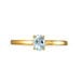 Bague Lily Or Jaune Aigue Marine - Bagues solitaires Femme | Histoire d’Or