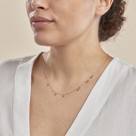 Collier Fares Argent Rose Spinelle - Colliers fantaisie Femme | Histoire d’Or
