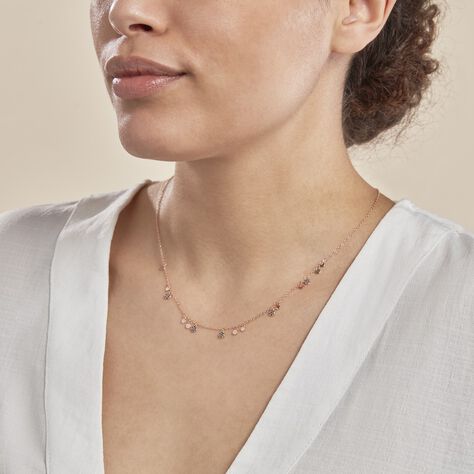 Collier Fares Argent Rose Spinelle - Colliers fantaisie Femme | Histoire d’Or