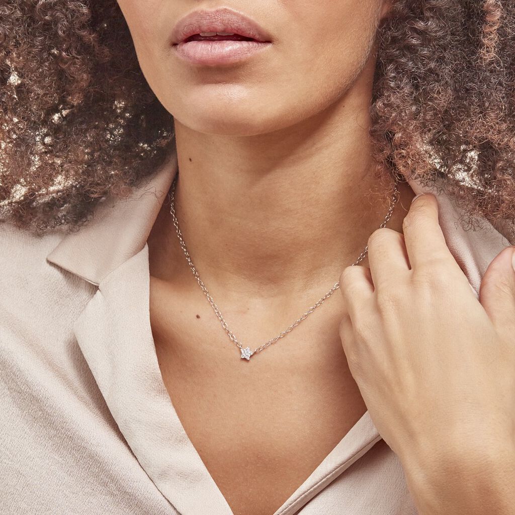 Collier Argent Magilos Oxydes De Zirconium - Colliers fantaisie Femme | Histoire d’Or