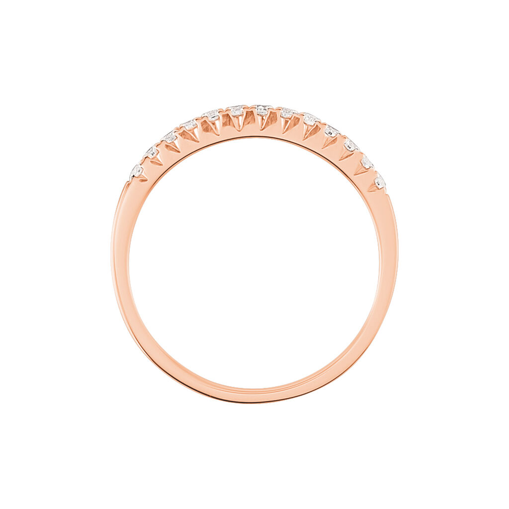 Alliance Pristina Or Rose Diamant - Alliances Femme | Histoire d’Or