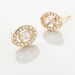 Boucles D'oreilles Puces Classical Plaqué Or Jaune Oxyde De Zirconium - Boucles d'oreilles fantaisie Femme | Histoire d’Or