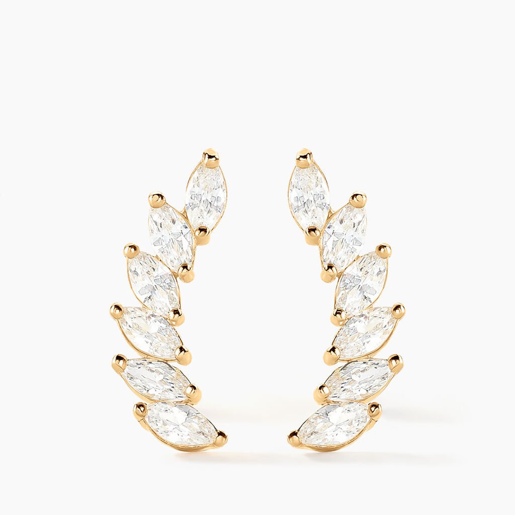 Bijoux D'oreilles Resa Or Jaune Oxyde De Zirconium - Ear cuffs Femme | Histoire d’Or