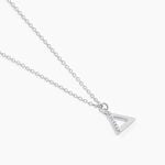 Collier Lorena Argent Blanc Oxyde De Zirconium - Colliers fantaisie Femme | Histoire d&rsquo;Or