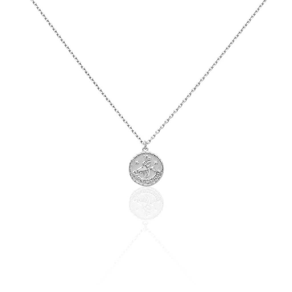 Collier Argent Blanc Hosni - Colliers Zodiaque Homme | Histoire d&rsquo;Or