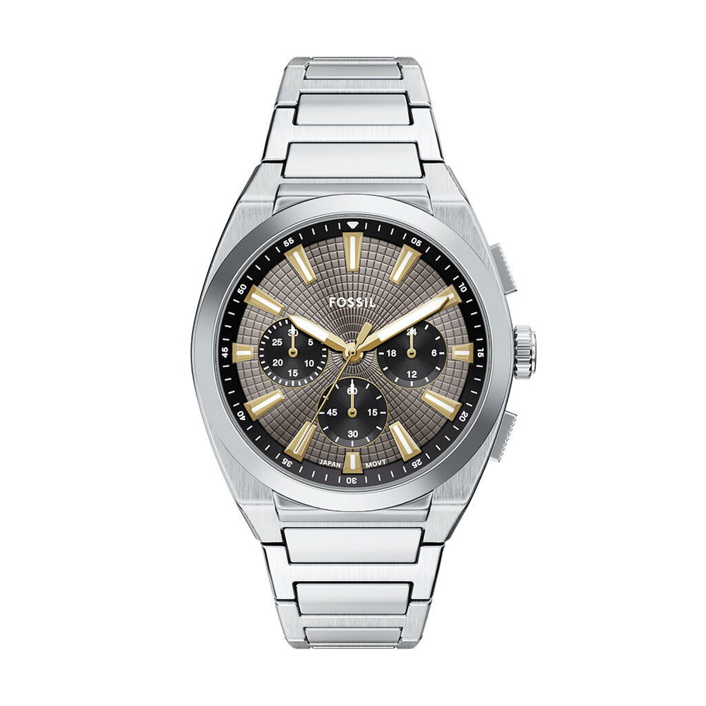 Montre Fossil Everett Chrono Gris - Montres Homme | Histoire d’Or