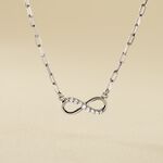 Collier Bastin Argent Blanc Oxyde De Zirconium - Colliers fantaisie Femme | Histoire d&rsquo;Or