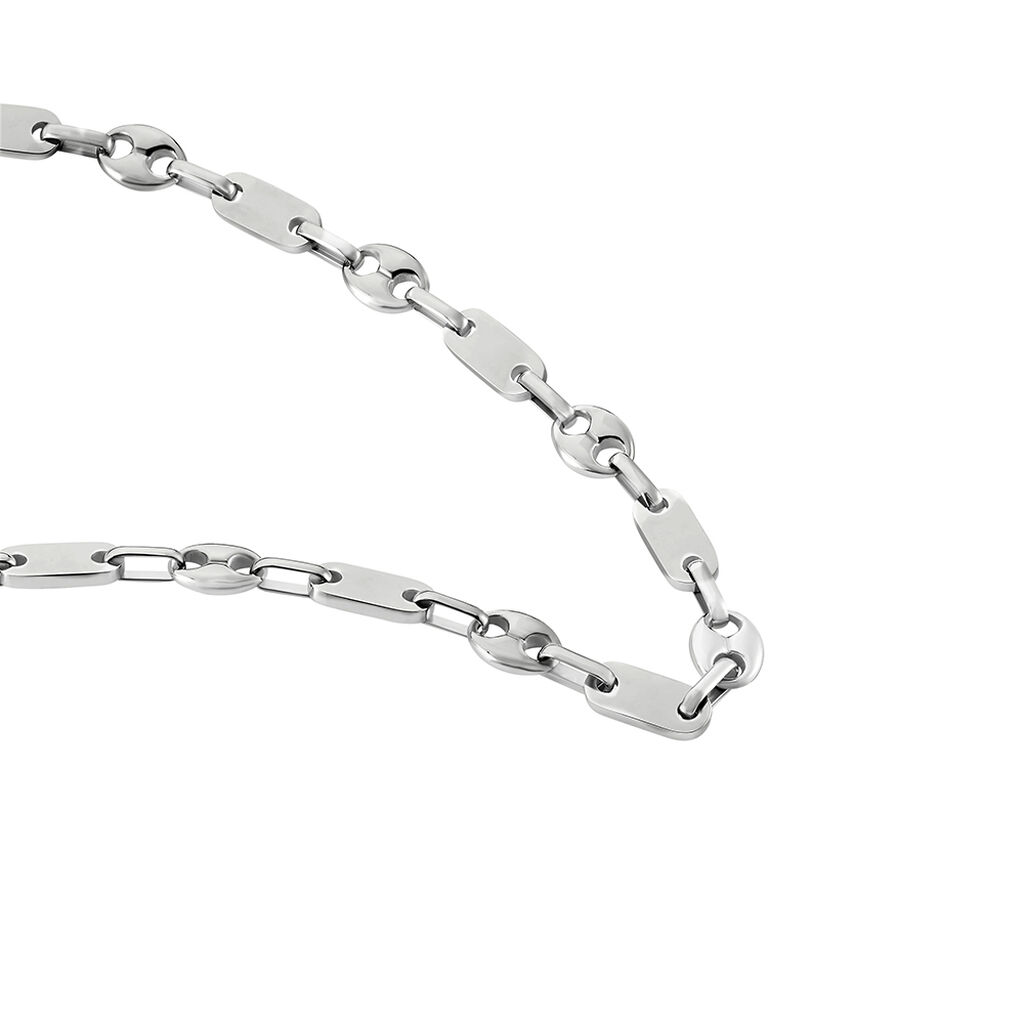 Collier Kobe Acier Blanc - Colliers fantaisie Homme | Histoire d’Or