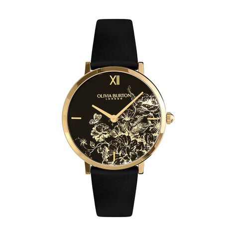 Montre Olivia Burton Floral Blooms Noir - Montres Femme | Histoire d’Or