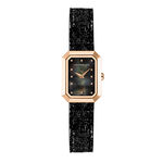Montre Herbelin Octog&ocirc;ne Nacre Noire - Id&eacute;es cadeaux Femme | Histoire d&rsquo;Or
