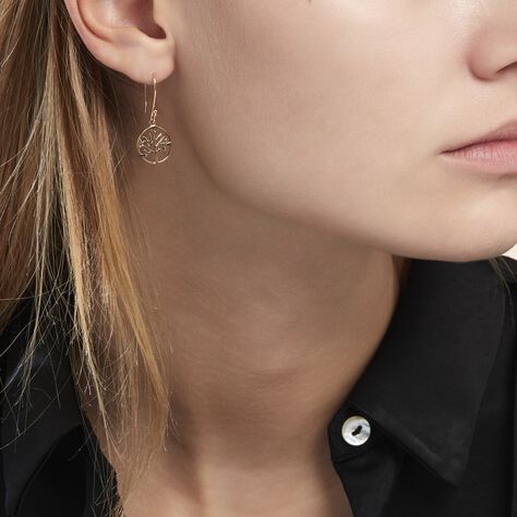Boucles D'oreilles Pendantes Plaqué Or Jaune Galvina - Boucles d'oreilles fantaisie Femme | Histoire d’Or