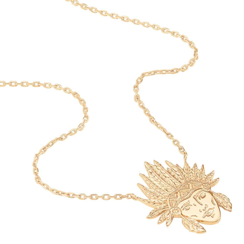 Collier Plaque Or Jaune - Colliers fantaisie Femme | Histoire d&rsquo;Or