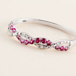 Bague Sofia Or Blanc Rubis Et Diamant - Bagues avec pierre Femme | Histoire d&rsquo;Or