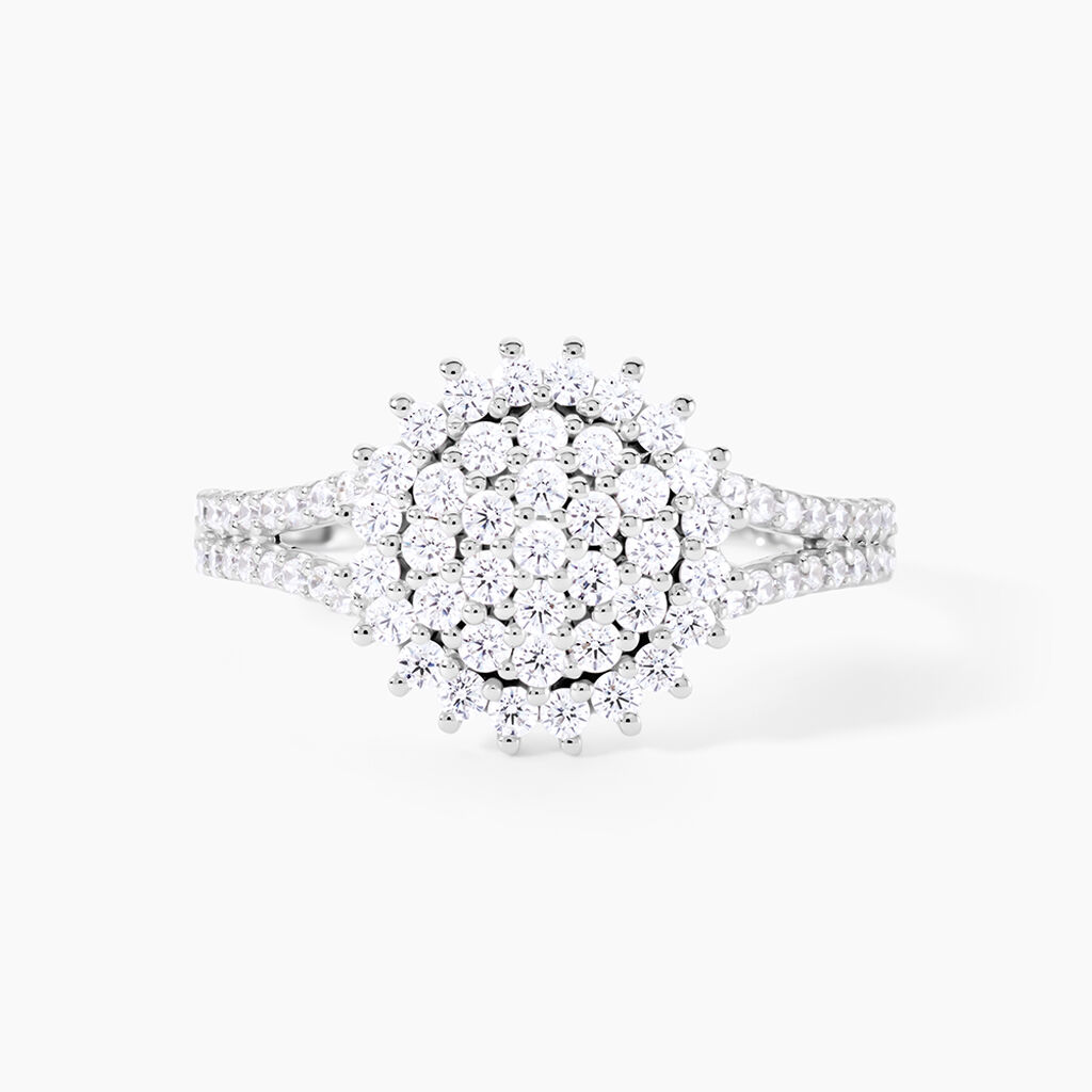 Bague Or Blanc Mirel Oxyde - Bagues avec pierre Femme | Histoire d&rsquo;Or