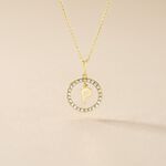 Pendentif Gabe Or Jaune Oxyde De Zirconium - Pendentifs Femme | Histoire d&rsquo;Or