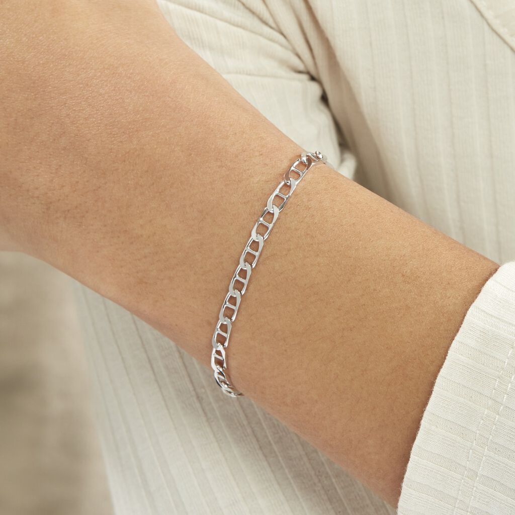 Bracelet Piato Argent Blanc - Bracelets chaîne Femme | Histoire d’Or