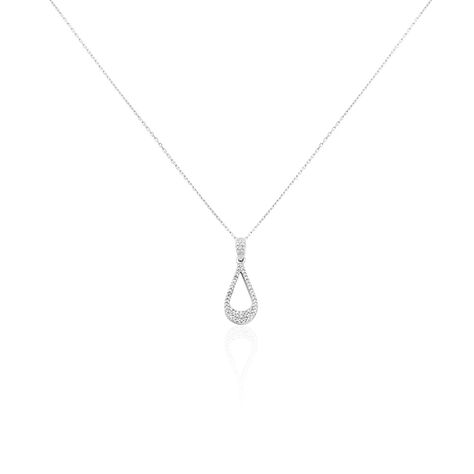 Collier Or Blanc Abilene Diamants - Colliers Femme | Histoire d’Or