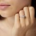 Bague Solitaire Carolina Or Blanc Oxyde De Zirconium - Bagues solitaires Femme | Histoire d’Or