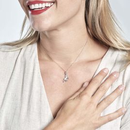 Pendentif Amelot Argent Blanc Oxyde De Zirconium - Pendentifs Femme | Histoire d’Or