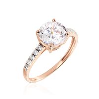 Bague Terese Or Rose Oxyde De Zirconium