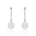 Boucles D'oreilles Pendantes Audrey-rose Argent Blanc - Boucles d'oreilles fantaisie Femme | Histoire d’Or