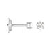 Boucles D'oreilles Puces Aphrodite Platine Blanc Diamant - Clous d'oreilles Homme | Histoire d’Or