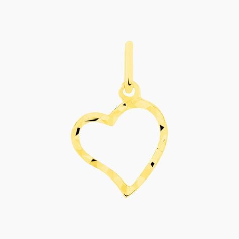 Pendentif Eudocie Coeur Strie Or Jaune - Pendentifs Femme | Histoire d’Or
