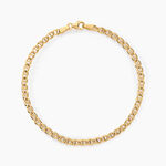 Bracelet Or Jaune Capucin Maille Marine - Bracelets cha&icirc;ne Femme | Histoire d&rsquo;Or