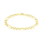 Bracelet Or Jaune Maille Altern&eacute;e - Bracelets cha&icirc;ne Homme | Histoire d&rsquo;Or